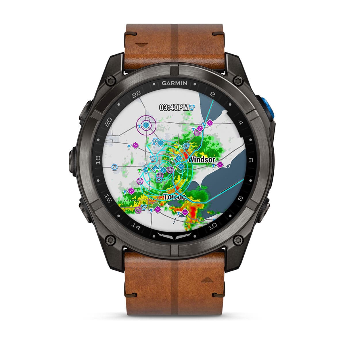 Garmin D2 Mach 2 Pro: pulseira titânio DLC