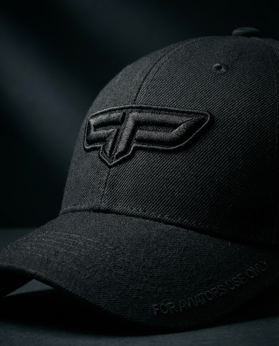 Detalhe do bordado 3D FP no Boné FLAP Signature